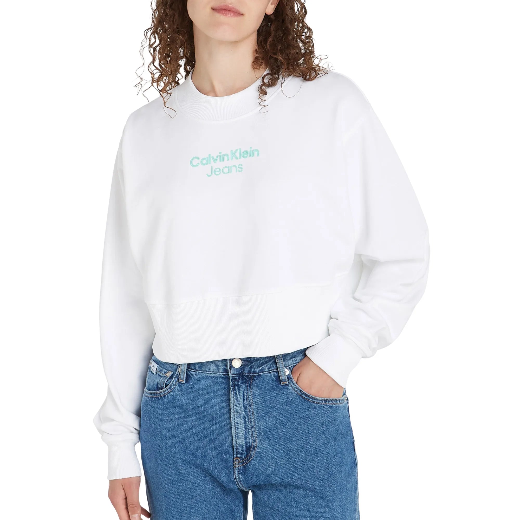 Calvin Klein Hoodie Stacked Institutional Crewneck