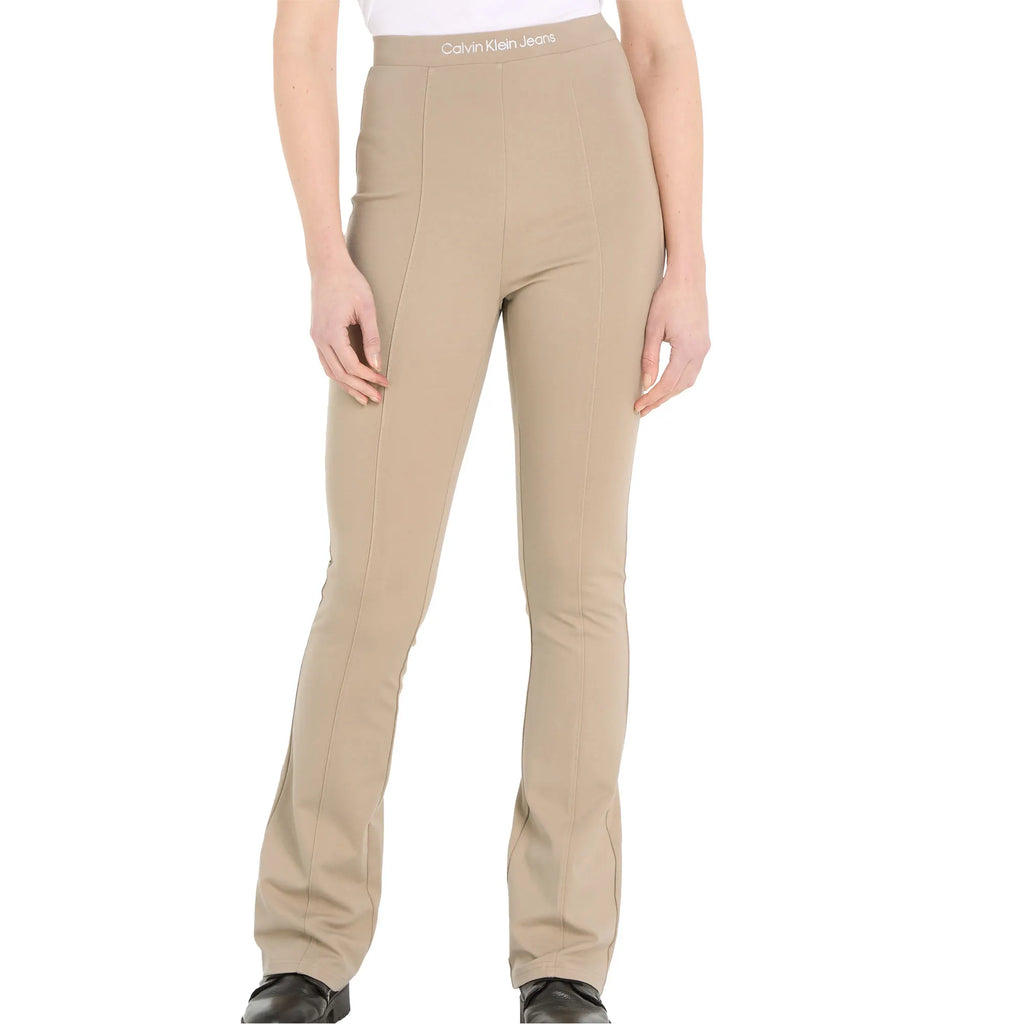 Calvin Klein Pantaloni Logo Elastic Milano Flared
