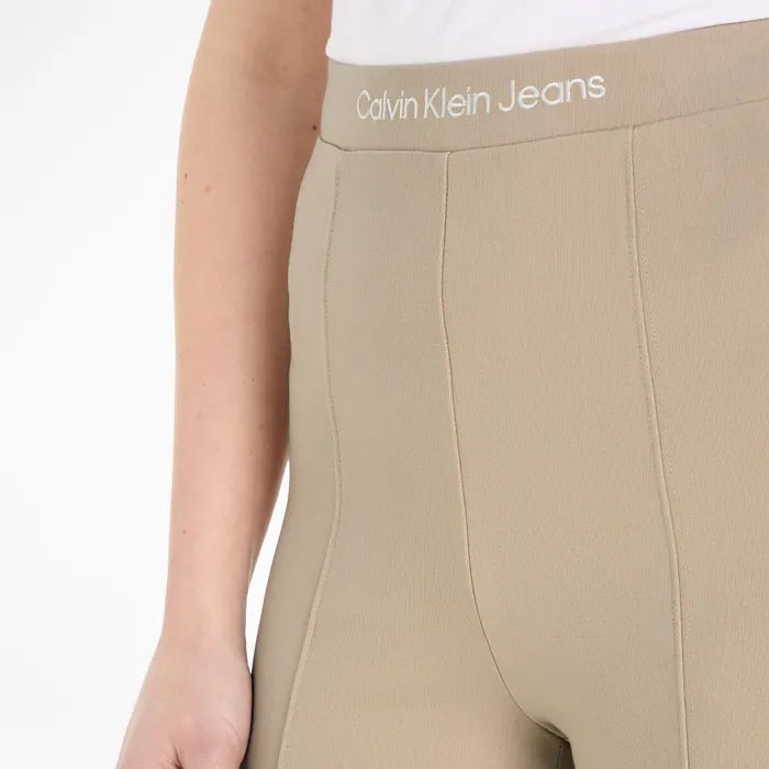 Calvin Klein Pantaloni Logo Elastic Milano Flared