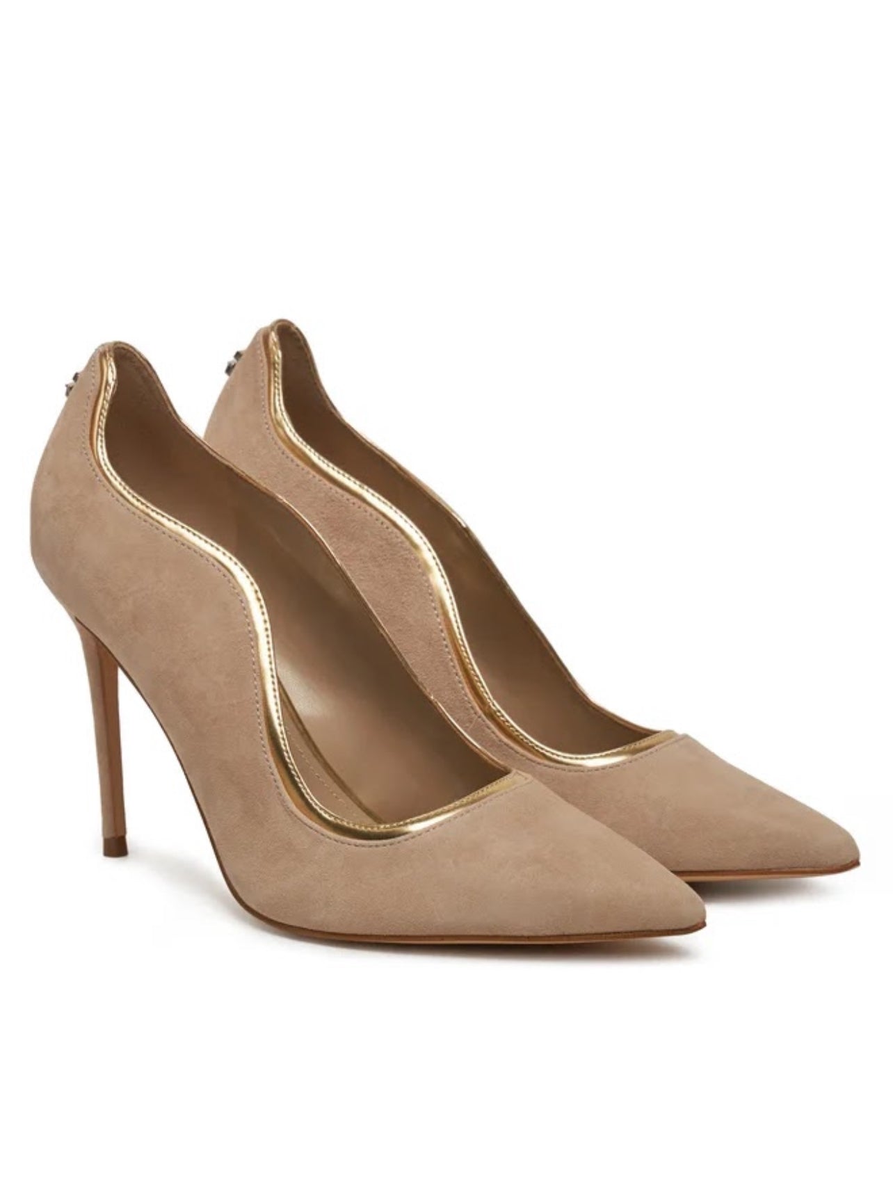 Guess Pantofi cu Toc Crem