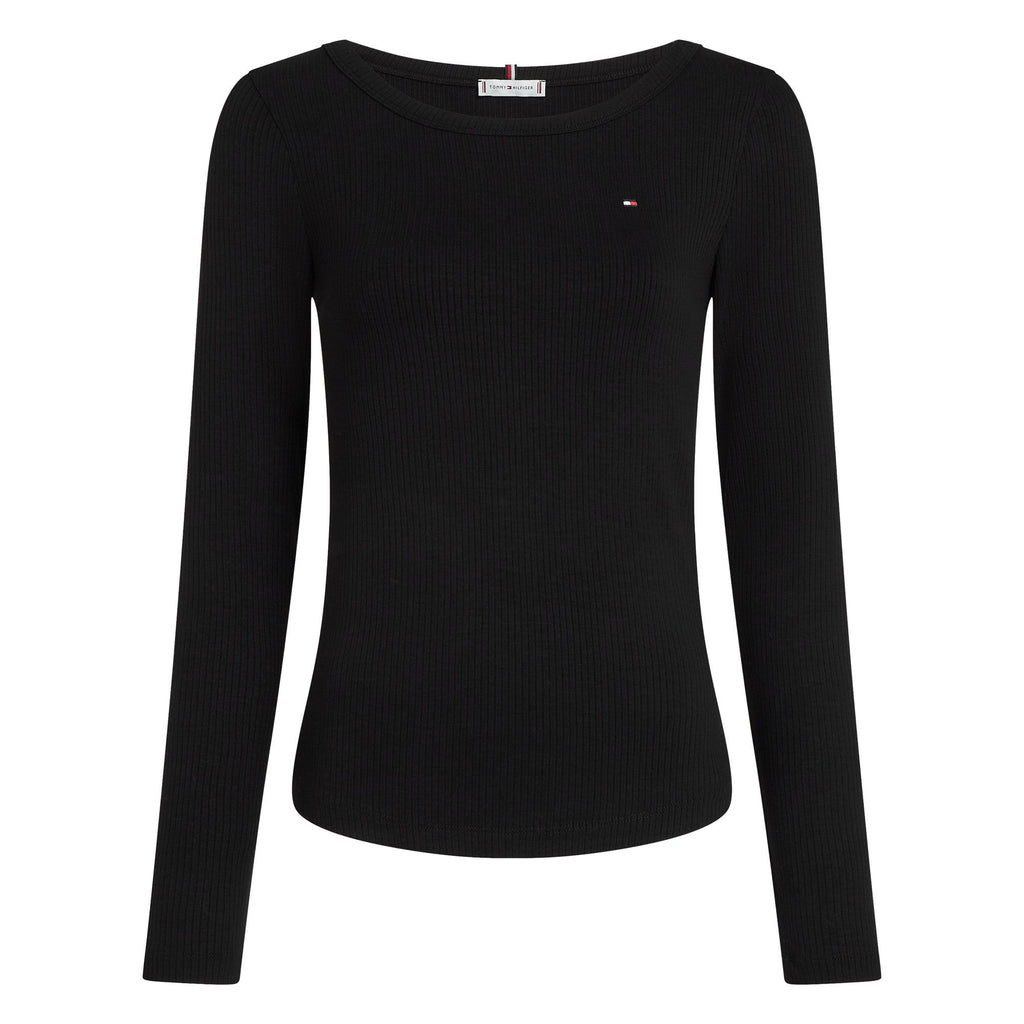 Tommy Hilfiger Bluză Slim 5X2 Rib Longsleeve