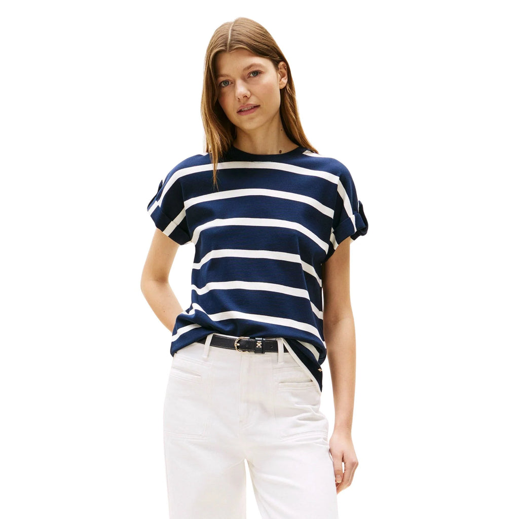 Tommy Hilfiger Tricou Gold Button Navy