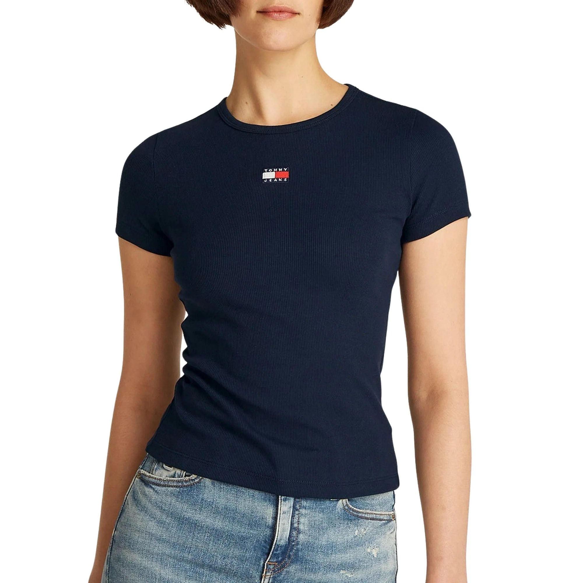 Tommy Hilfiger Top Slim Badge Ribbed