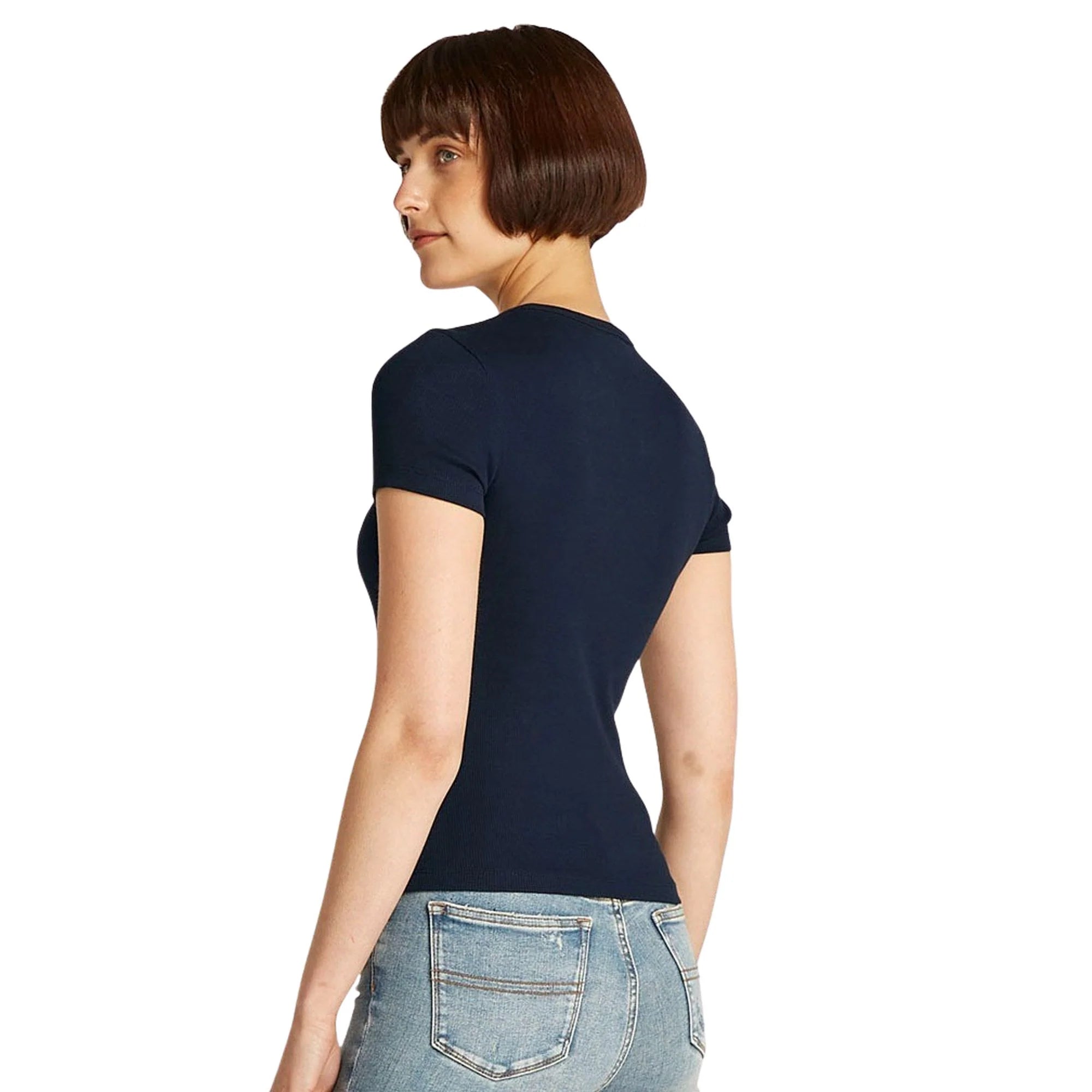 Tommy Hilfiger Top Slim Badge Ribbed