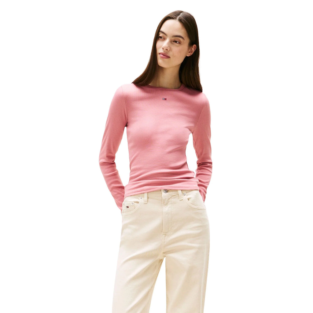 Tommy Hilfiger Bluză Slim Essential Rib Longsleeve