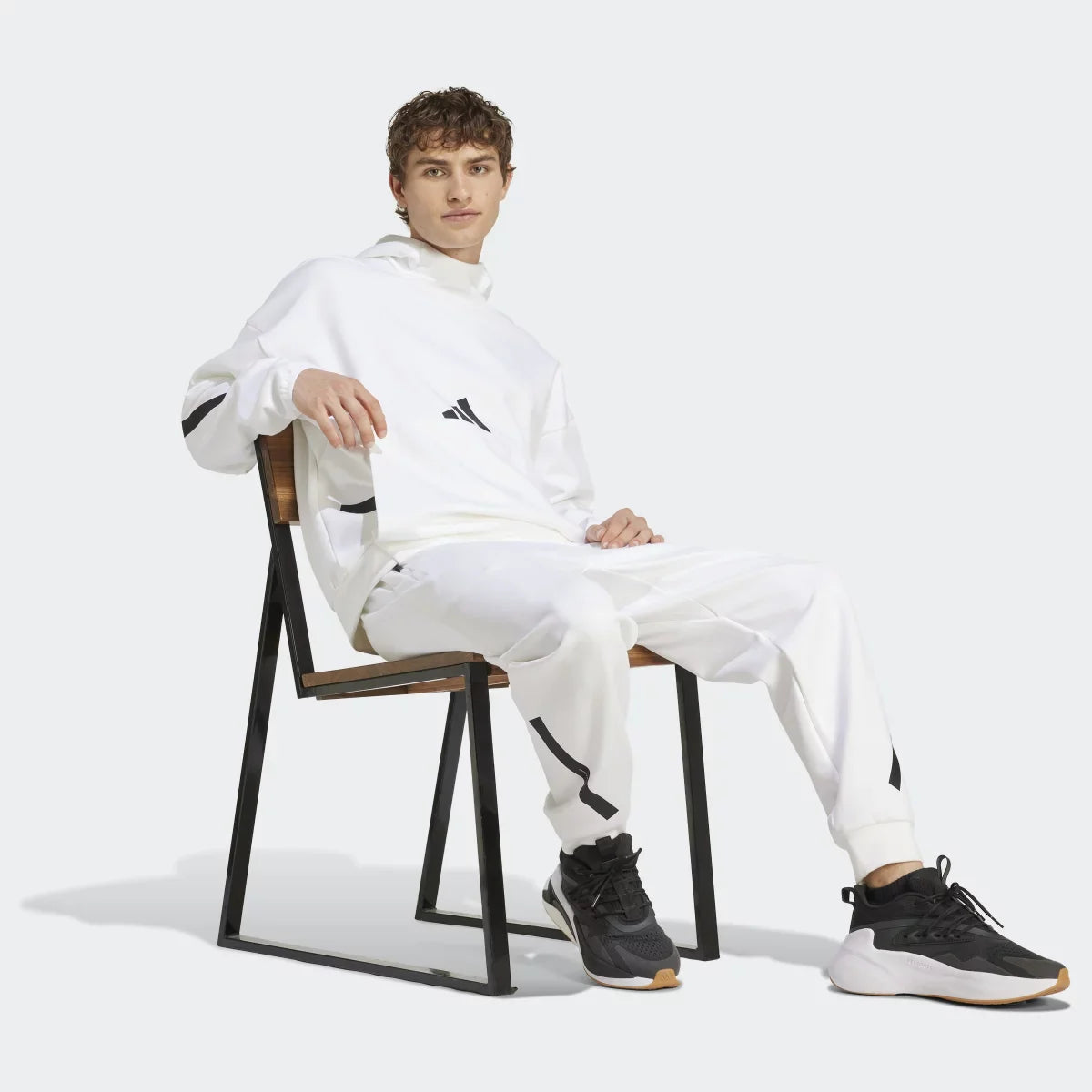 Adidas Hoodie Sportswear alb M Z.N.E.