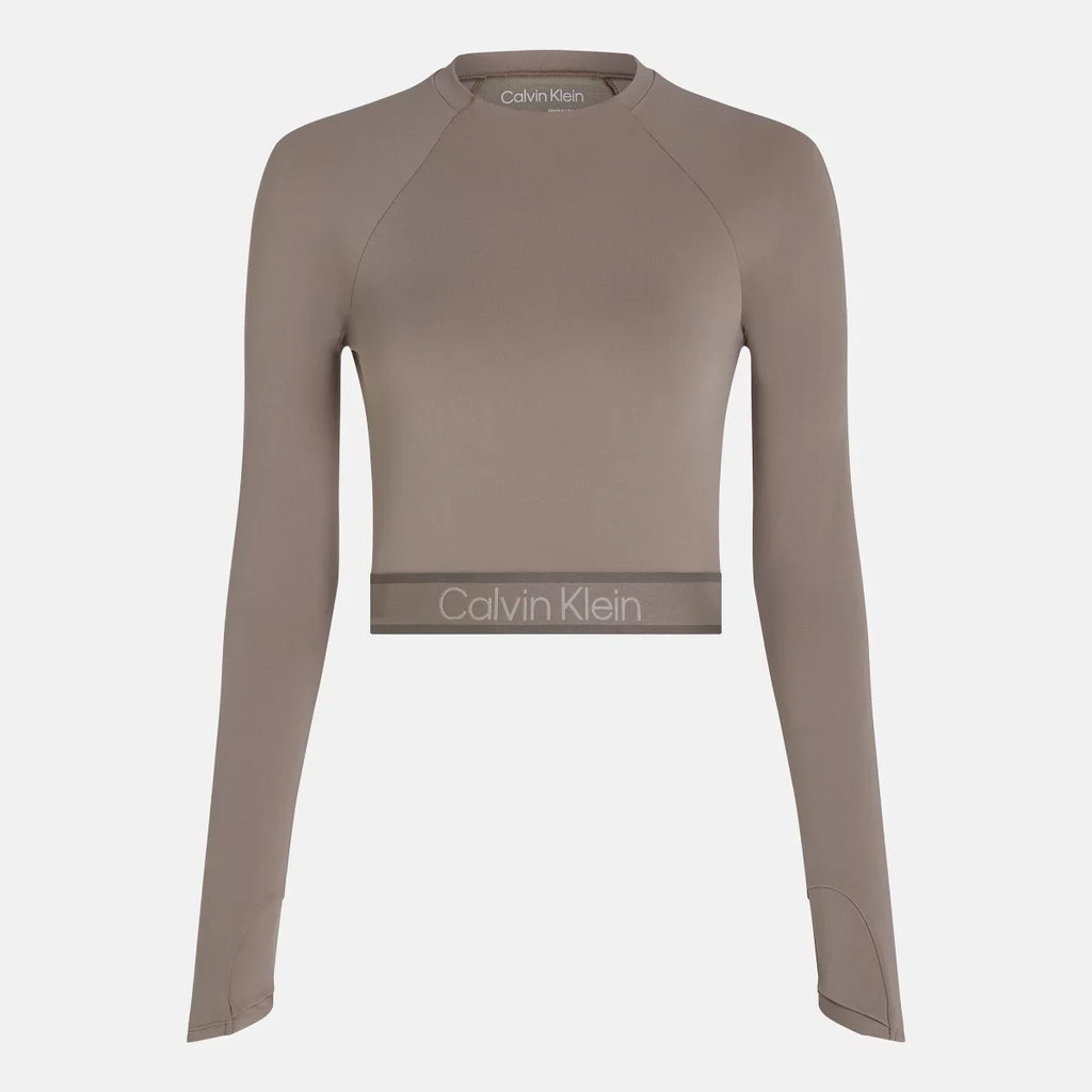 Calvin Klein Top BEIGE WO - L/S